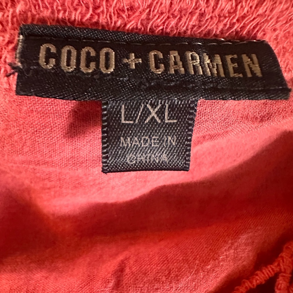 Coco + Carmen - Sz L/XL - Boho festival shirt cute - Picture 3 of 10